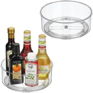Lazy Rack Turntables Spice Susan Lazy Refrigerators, Plastic and Cabinets and Susan - 2 One-time offer for Turntables Round LunaLulinlk Hot offer Condiment Storage