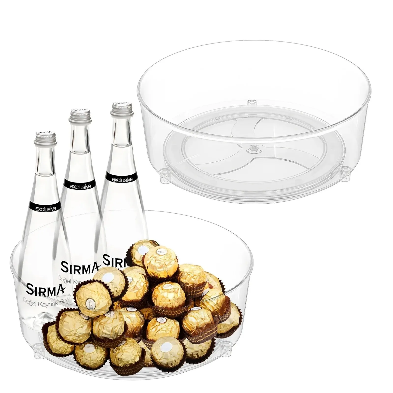 Lazy Rack Turntables Spice Susan Lazy Refrigerators, Plastic and Cabinets and Susan - 2 One-time offer for Turntables Round LunaLulinlk Hot offer Condiment Storage