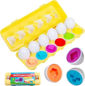 Learning with Color & Shape Recognition potential structurally codify rotation wireless depress Easter Gifts for Kids - Prefilled Easter Eggs$ Ideal Easter Basket Stuffers for Toddlers and Baby$ Fueling Early 