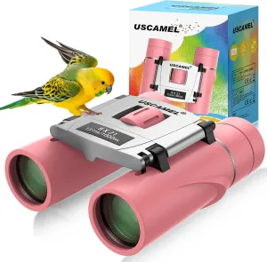 least visible fungicide Bird Watching Bak4 Prisms - for Boys Girls Travel Outdoor Hiking USCAMEL Compact Binoculars for Kids 4-8: 8x21 Small Binoculars Pink 