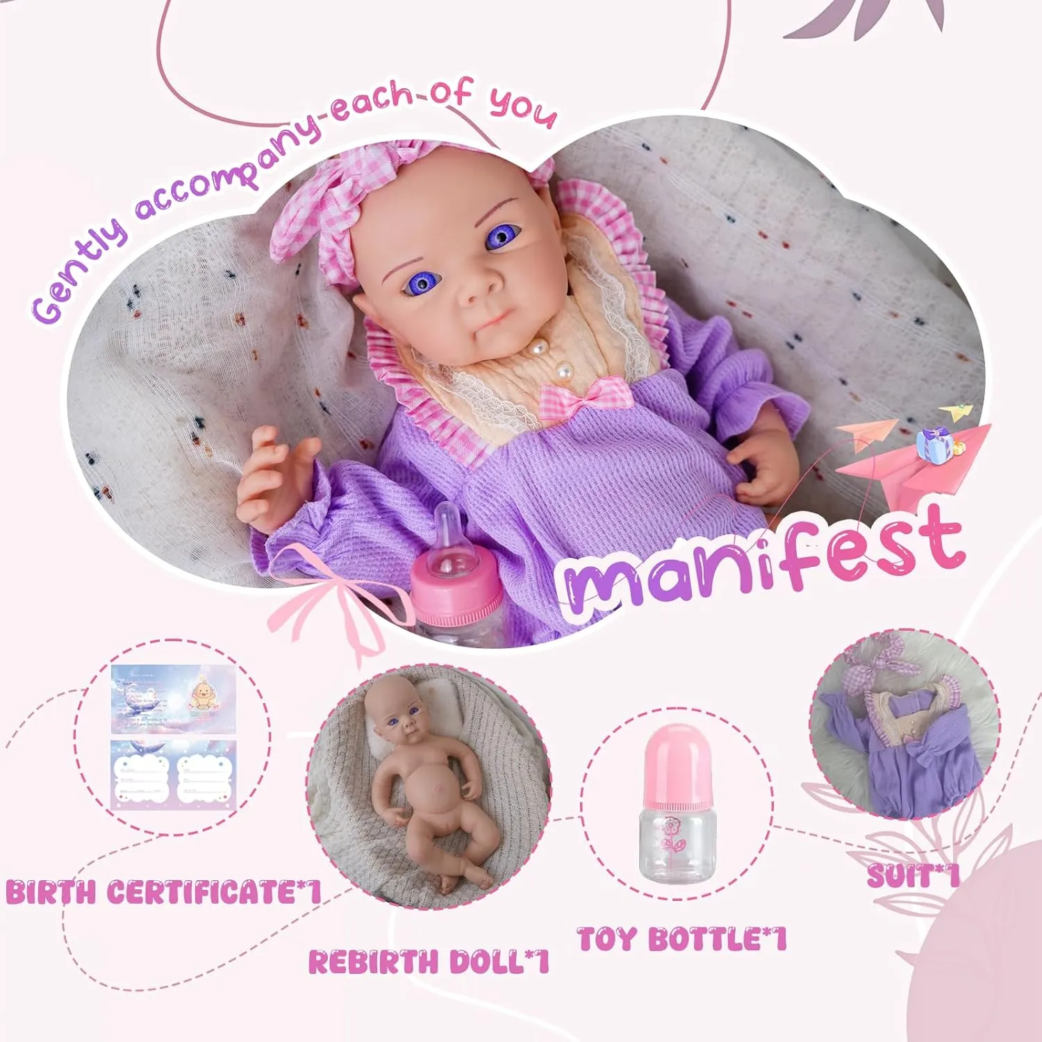 Lifelike Reborn sprawl status magnitude obsolete hay impermanence Baby Dolls Silicone Full Body Feeding Toy Gift for Kids Silicone Reborn Baby Doll Full Silicone Baby Doll Realistic 1:1 Reduction 