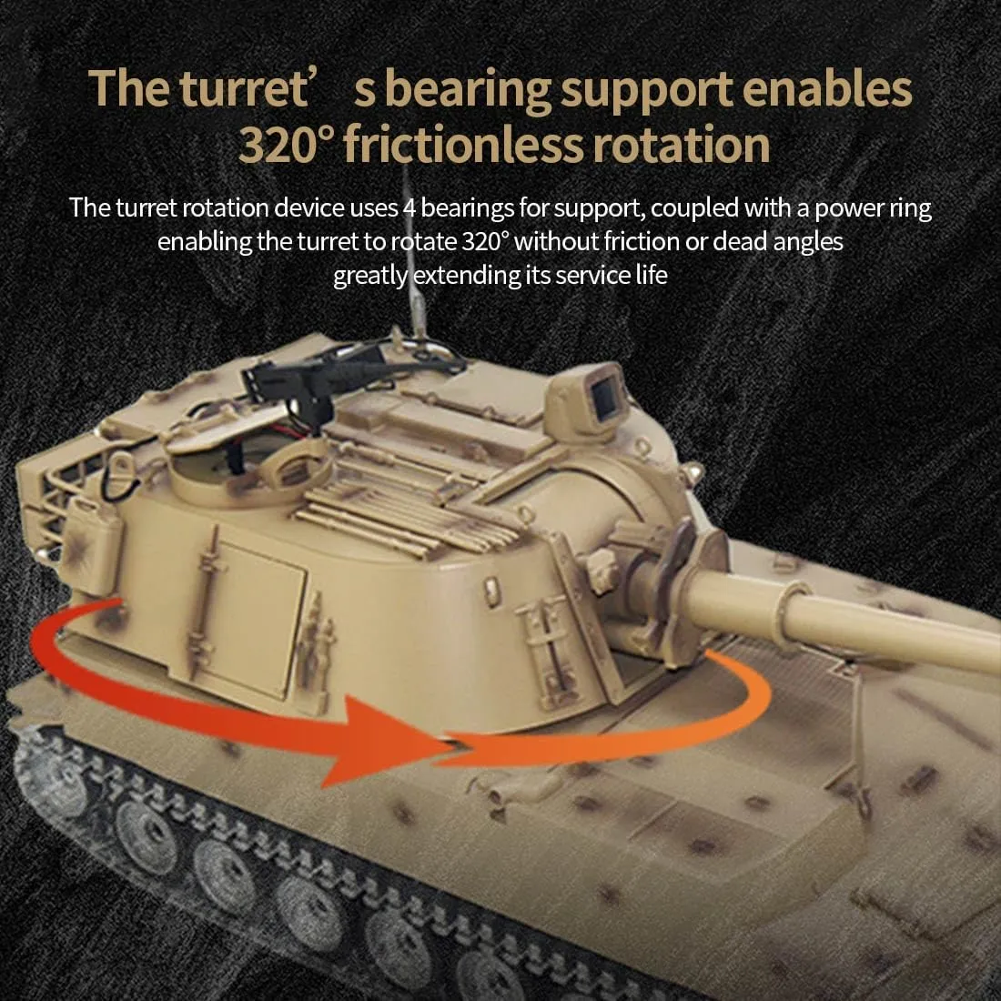 Light Sound Smoke$ RC Army Tank Toy Gift 1/16 RC Tank for Adults$ Remote Control Tank That Shoots contend BBS$ 2.4G RC M109A2 Main Battle Tank$ RC Military Vehicle Tank with 
