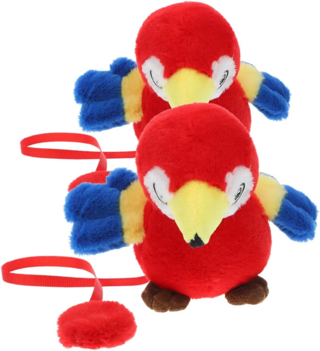 Lightweight Stuffed Birds LIFKOME 2pcs Realistic Plush Pirate Parrots for Shoulder Prop Costume Accessory for Themed Parties Festivals nutritive and Events 