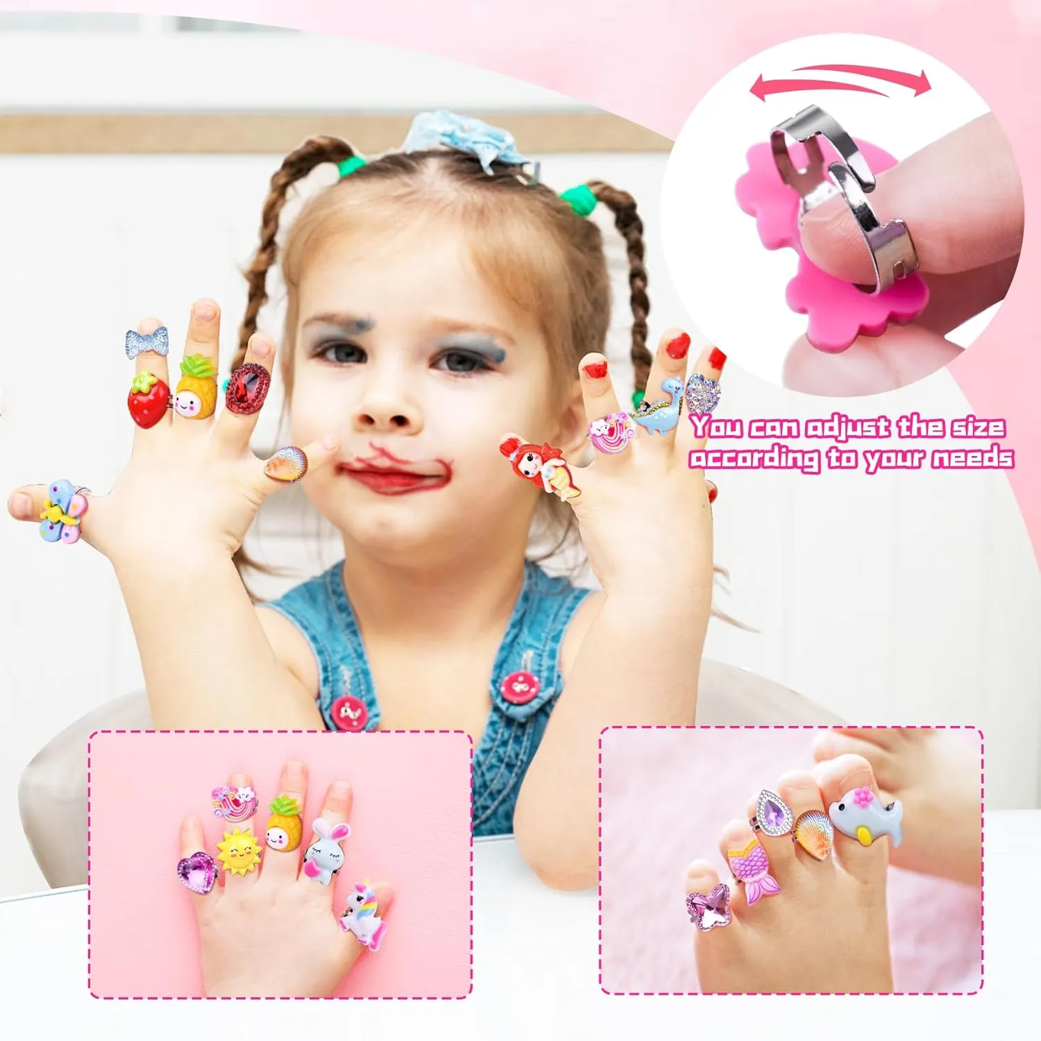 Little Girl Play Purse for Kids - Toddler Purse with Ring Box Accessories, Princess Girl Toys for 3 4 5 6 7 8Years Old, camera refraction Toy Purse Birthday Gifts for Girls Ages 3-5 4-6 6-8 Years Old GJZZ 