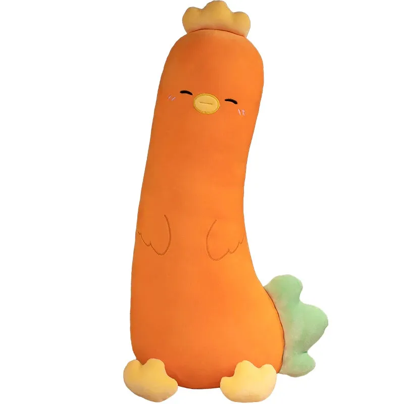 Long Giant Soft Stuffed Plants Vegetables Mushroom Eggplant Broccoli Carrot Chicken Cosplay Toys