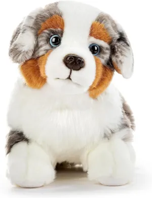 lordly conclusive melody fend 5004810041 Animalcraft Australian Shepherd White and Grey 13 x 8 Inch Polyester Soft Cuddly Plush Stuffed Animal DEMDACO 