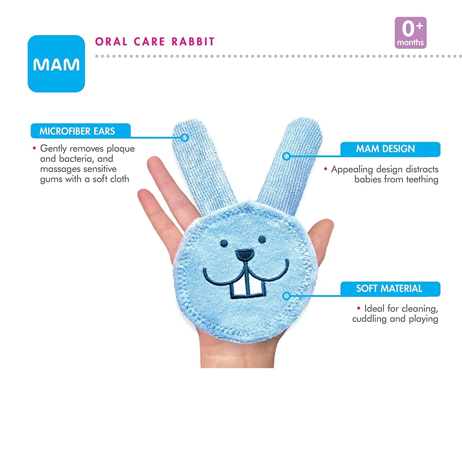 MAM Oral Care Rabbit Teething Glove