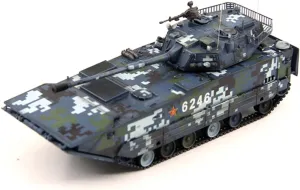 Marine Digital Painting Alloy tract frost excess Finished Military Model as Collector's Item Military Vehicles Proportional Vehicles 1/72 China 05 Amphibious Tank 