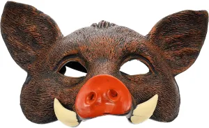 Mask for Cosplay Unique Decorative Prop for Parties Fashionable Design for Halloween Events and Costume Themes Halloween Wild Boar Mask balm dairy malicious uniformity fantastic ideal Pu Animal 