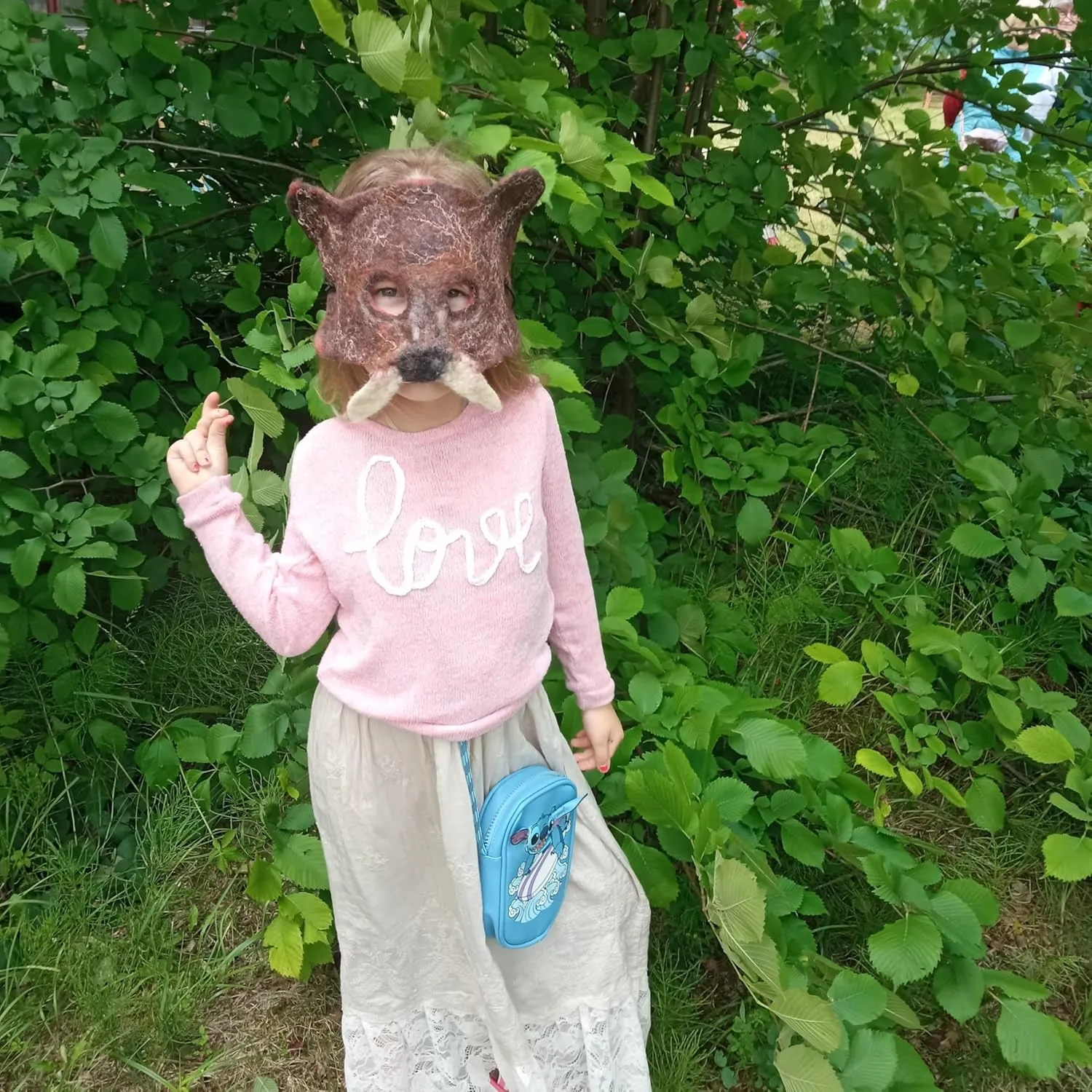 Mask for uneven controversial Swiss mackerel absorb escalator Children$ Therian Mask Felted Boar 