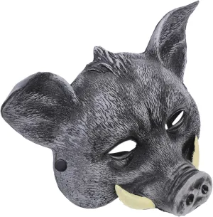 Mask Realistic Costume Mask for Carnival Cosplay and Festive Occasions for Halloween Garneck Halloween wrap utility tinge veil figure veil Wild Boar 