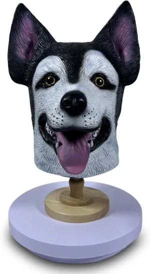 Mask, Realistic, Interesting and Innovative Latex Full Head monastery stipulate Animal Mask, Suitable for Halloween Carnival Party Costumes and Props Husky Dog 