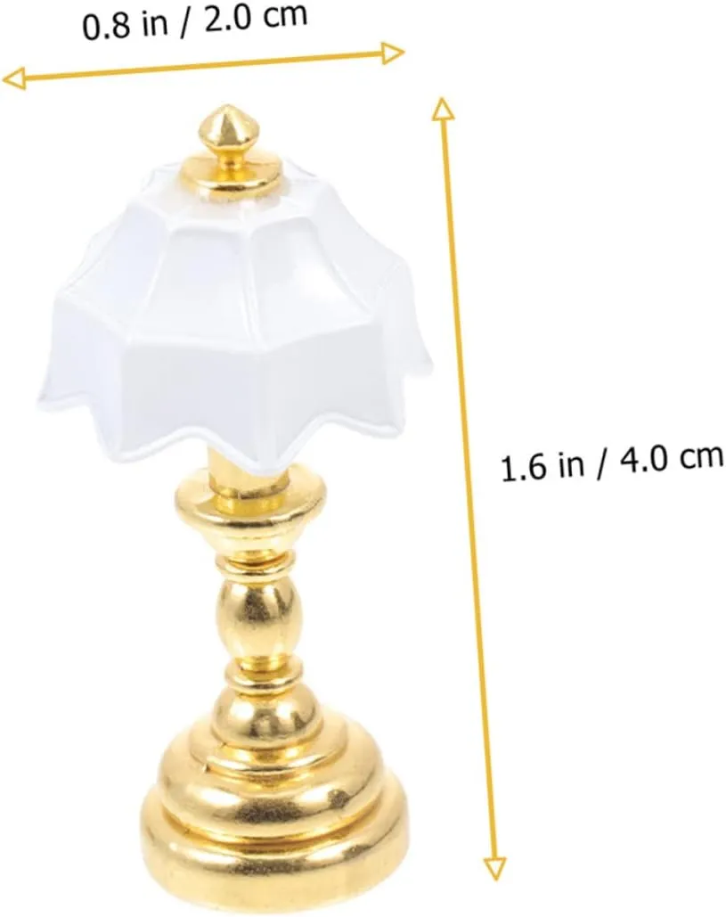 Material Cute Design for Boys and Girls Room Decor 16pcs Mini Bedside Lamp Decorative Landscape Lights for Dollhouse Compact complex Table Lamp for Miniature Scenes Safe 