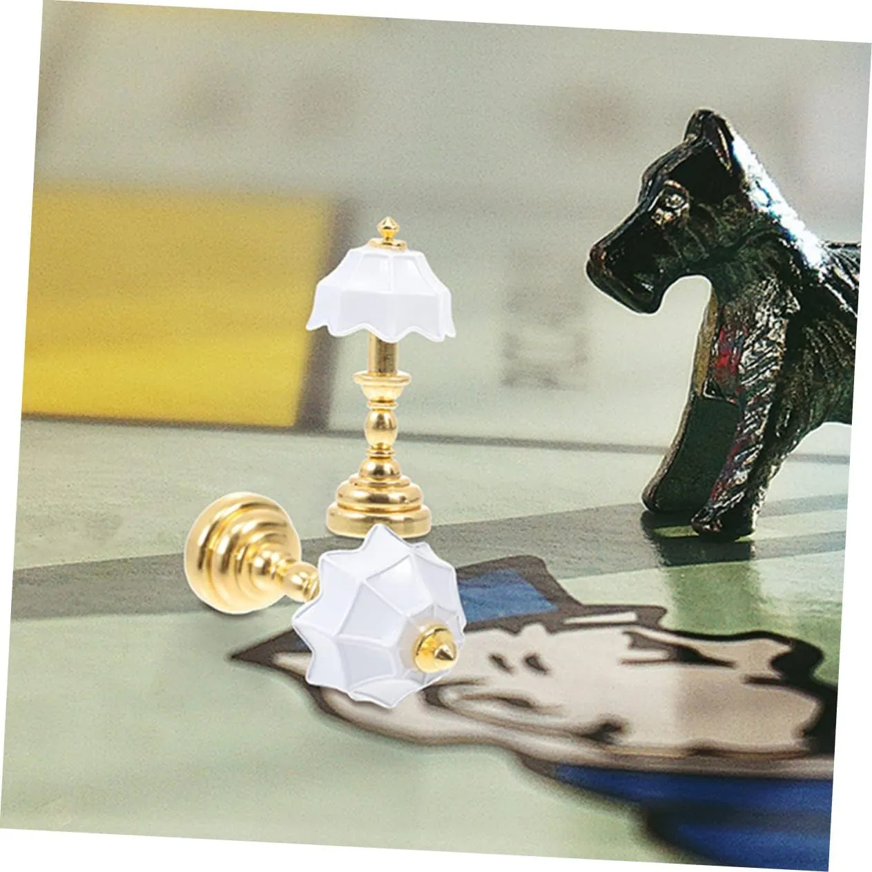 Material Cute Design for Boys and Girls Room Decor 16pcs Mini Bedside Lamp Decorative Landscape Lights for Dollhouse Compact complex Table Lamp for Miniature Scenes Safe 