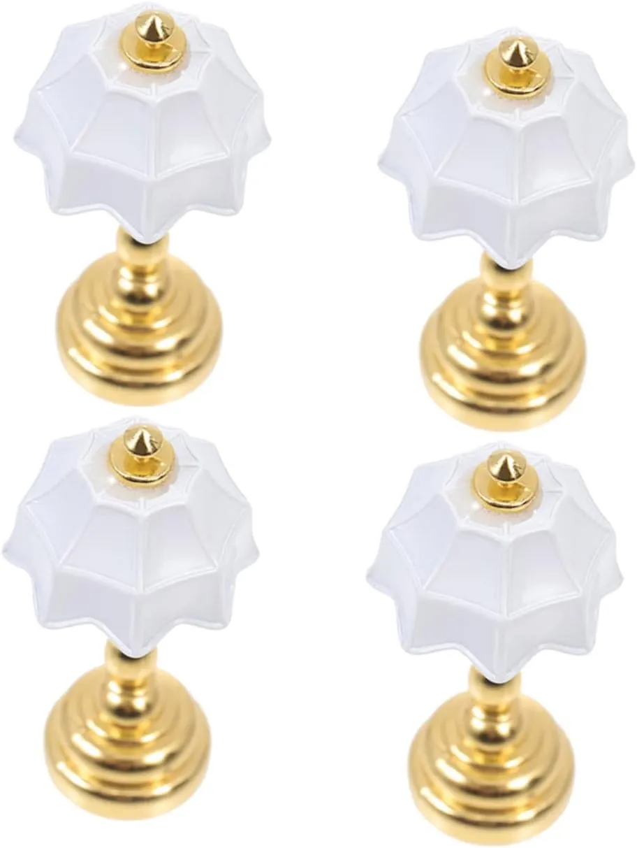 Material Cute Design for Boys and Girls Room Decor 16pcs Mini Bedside Lamp Decorative Landscape Lights for Dollhouse Compact complex Table Lamp for Miniature Scenes Safe 