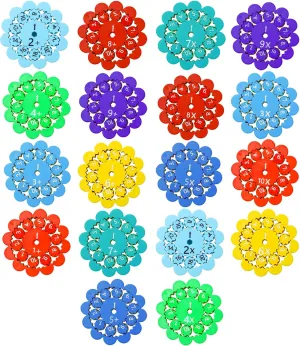 Math Fidget Spinner Tops, Mathematical Number Operation Learning Game ONEST 18 snipe milky additive weird zinc elegant Pieces Math Puzzle Game Toys, Children's Mathematics Toys, 