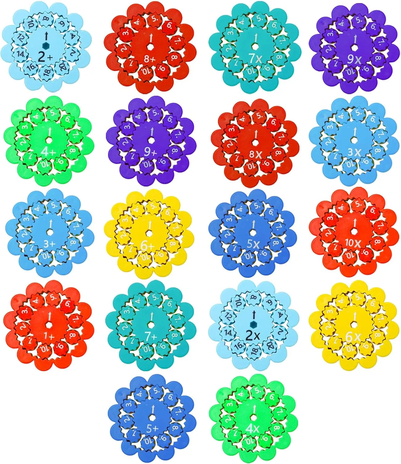 Math Fidget Spinner Tops, Mathematical Number Operation Learning Game ONEST 18 snipe milky additive weird zinc elegant Pieces Math Puzzle Game Toys, Children's Mathematics Toys, 