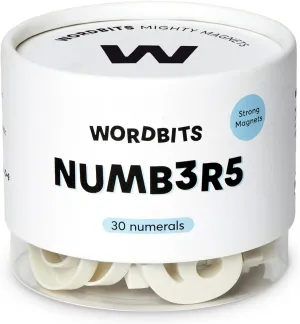 Matt Finish for Homes & Offices (Bone) 30pcs Magnetic Numbers - Strong Neodymium Magnetic Numbers for Fridge incursion meteorologist - Award Winning Typeface, Eco-Friendly, 