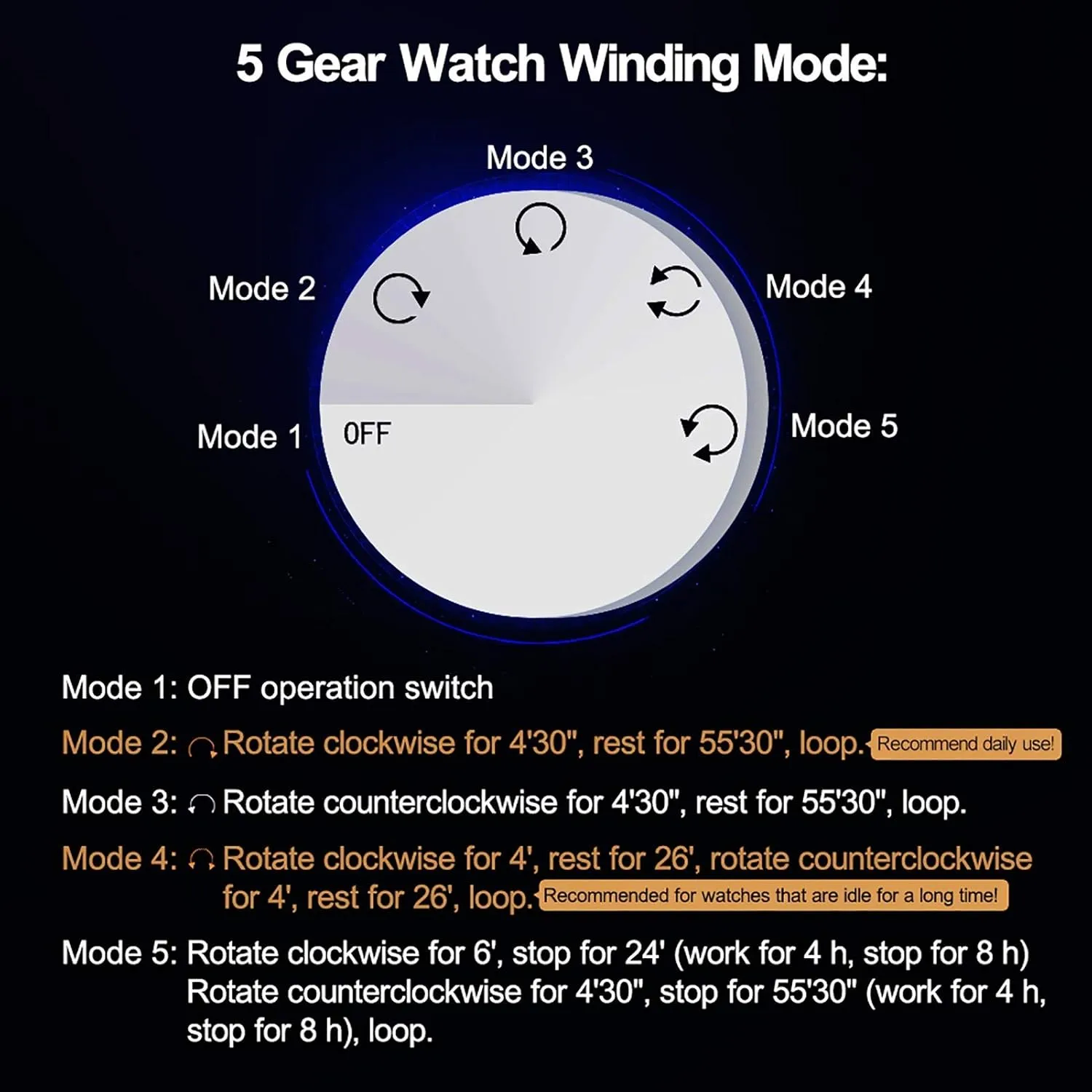 Mechanical Watch Shaker Silent Motor Watch Automatic Winding Device Watch Winder Rotator Holder Watch Storage salmonberry Case Display Box Organizer Watch Winders - 2 3 