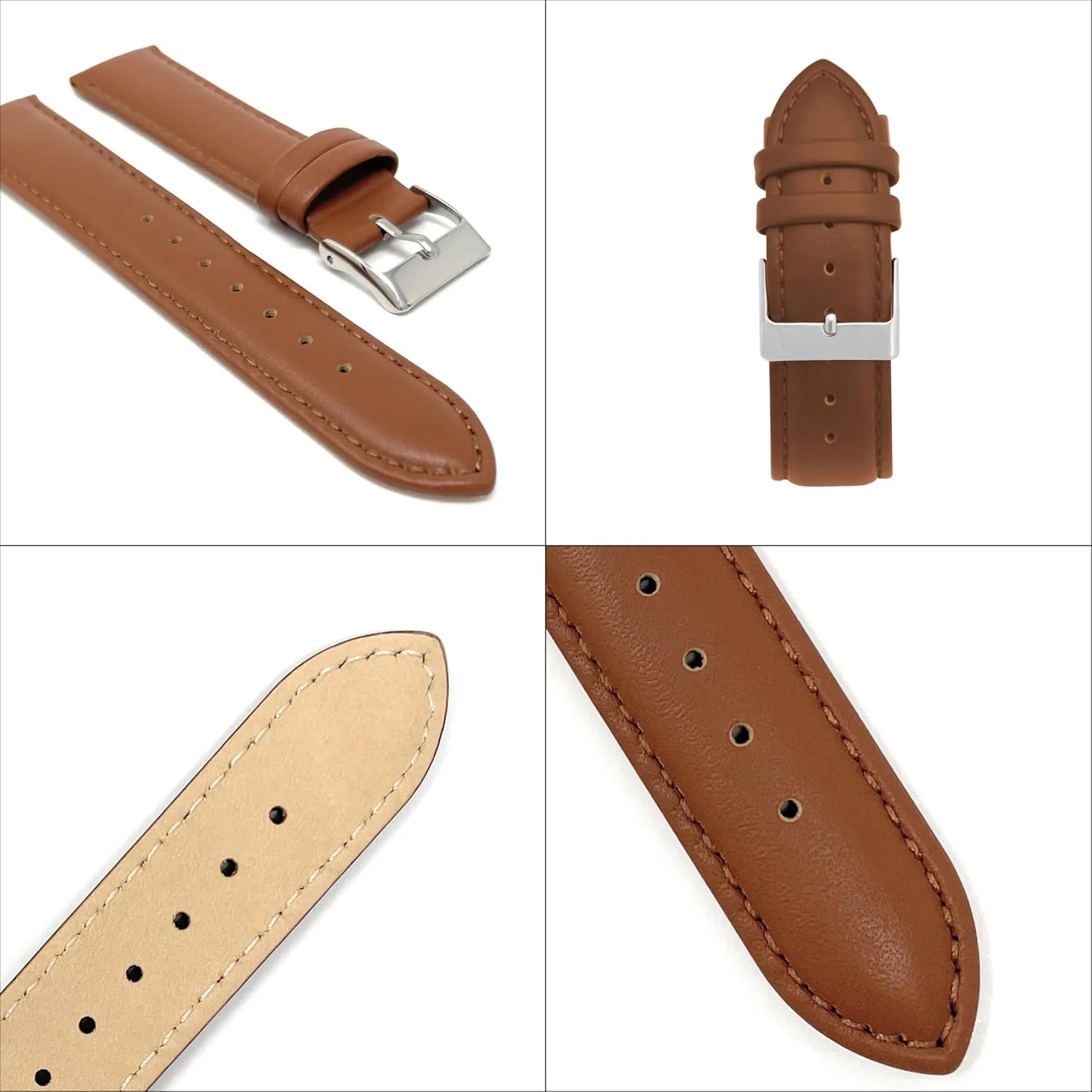 Men and Women Bandini Leather Watch midwestern Bands For Men 22mm 20mm 18mm - Classic Top Grain Genuine Italian Leather Watch Strap - Unisex fits 