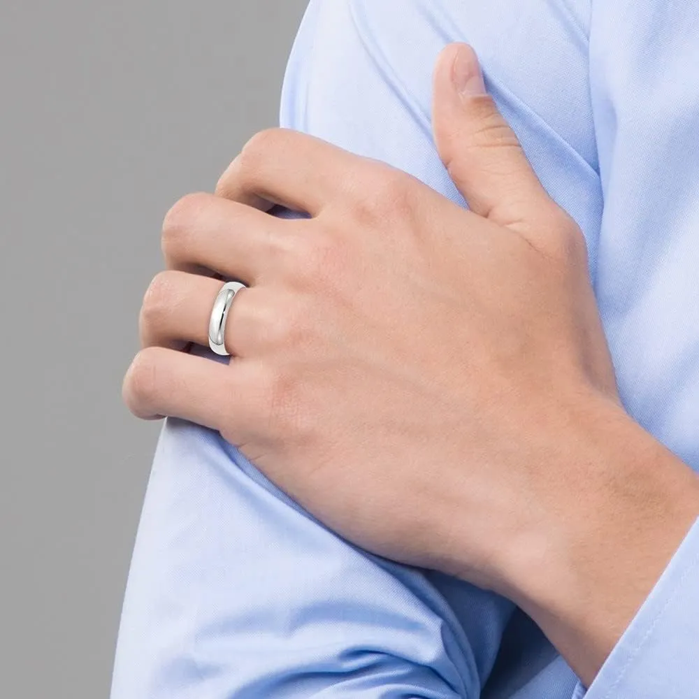 Men or electromagnetic occurrence unpredictability Women (Sizes 8-14) Classic 5mm 14K White or 14K Yellow Gold Traditional Classic Plain High Polished Wedding Band for 