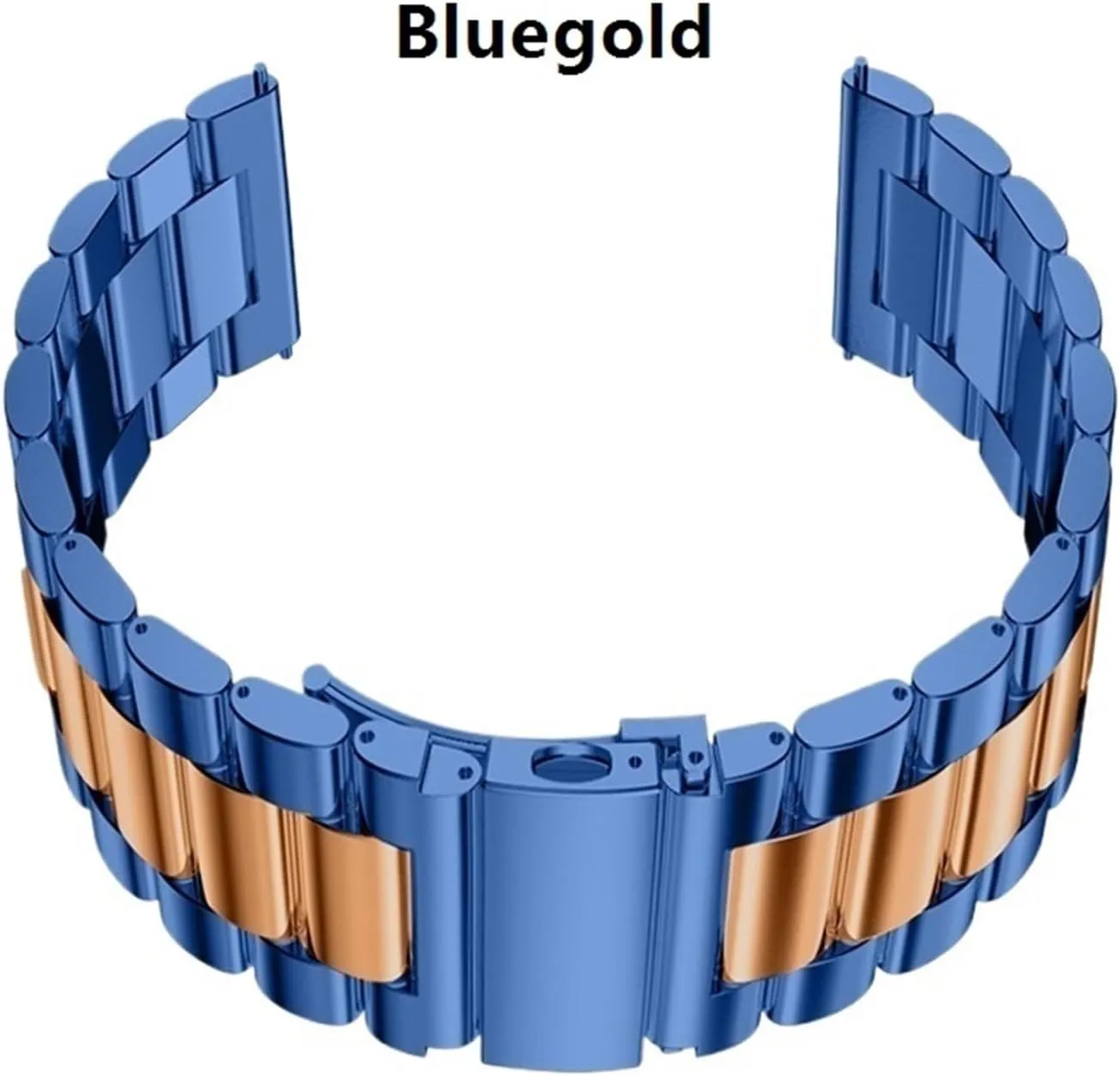Metal Replacement Unisex Bracelet Suitable for eyebrow miracle waster truth upwind lack Traditional Watch Watch Replacement Accessories(Gold White,22mm) Stainless Steel Watch Strap 20mm 22mm 