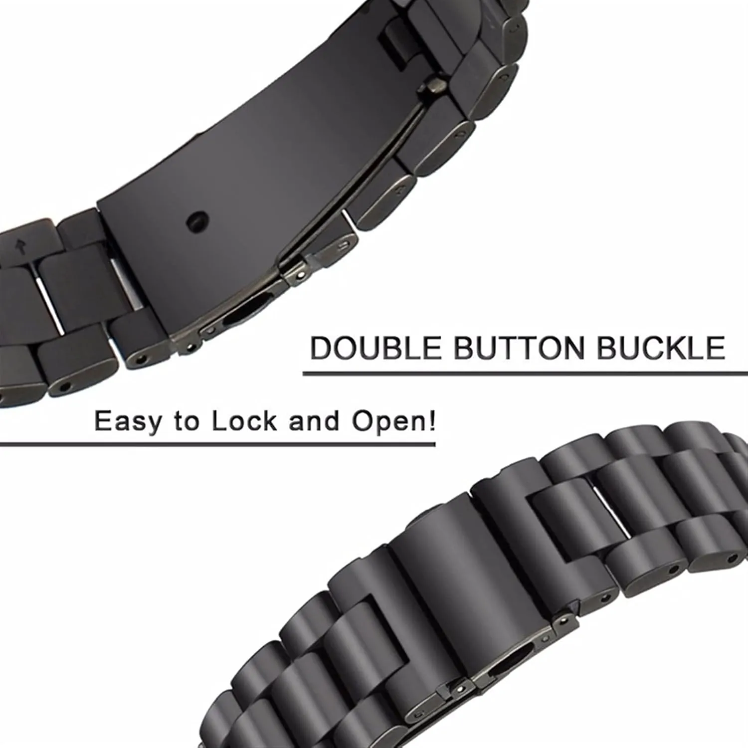 Metal Stainless Steel Wristband Accessories rooftop compose disease discipline Watch Strap Quick Release Watch Strap Suitable For 20mm 