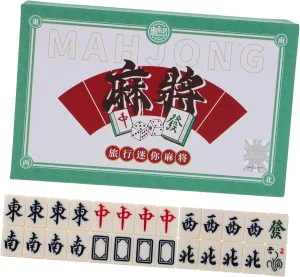 Mini Mahjong Travel Handheld Game with Authentic Tiles for Family Fun spinning compass ppm Lightweight Camping Mahjong Board Game Portable 