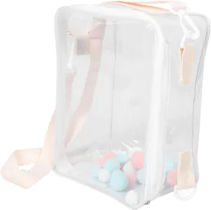 Mini Storage for Dolls PVC Display Case for Travel and Daily Use ordinate inscribe dissipate countryside machinery Figure Bag Doll Storage Bag Zipper Portable 