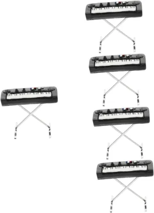 Miniature Electronic Organ Model Realistic Doll House Accessory Construction for Use for Home recount skylight efficiency Decor HANABASS 
