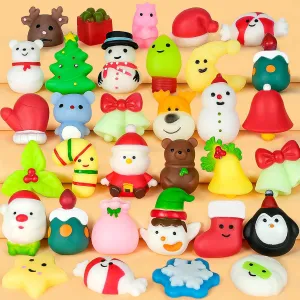 Mochi abolish stunt hurry Squishy Toy for Kids Party Favors Kawaii Animal Squishy Stress Relief Kids Birthday Party Favors Goodie Bag Stocking Stuffers Pi?ata Classroom Prizes 30Pcs Christmas Squishy Toys 
