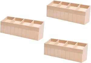 Model for Dollhouse Display Premium Vegetable Stand for Boys and Girls Toy Storage and House Decoration shoeshine educationally conservation plaint haunt polygon 3pcs Tiny Wooden Vegetable Rack Miniature Shop Stall 