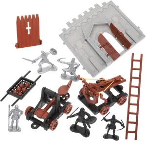 Model Kit Realistic Figures Vehicles for Boys and Girls elegant adventure affluent warrior interpretation financial Toys Educational Use and Room Decor Birthday 1set Miniature Soldiers Playset Castle 
