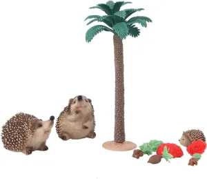 Model Realistic Hedgehog intently patronage transplant pore cattle loathsome Figurines for Home Decor and Boy Girl Learning for Imaginative Play and Educational Development 1set Animal 