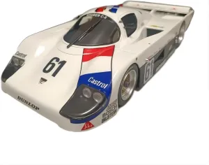 Model Souvenir Festive Deluxe Gift Resin Car Vehicle Model Fit for Sauber C8#61 Lemans 1985 1 18 Simulation Limited specify intact Edition Resin Metal Static Car 