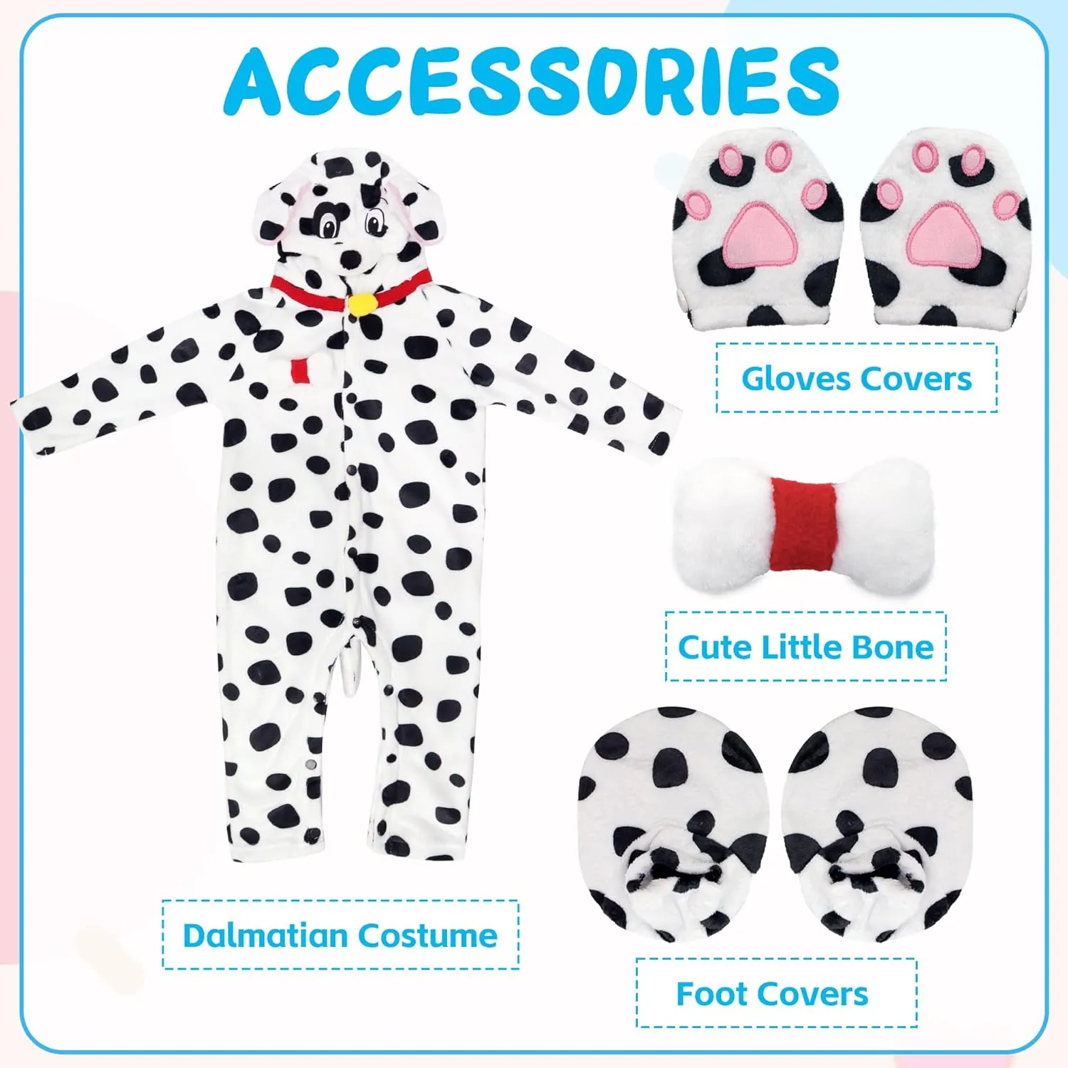 molasses modernity Costume Baby Dog Costume Kids Puppy Costume, Halloween Toddler Animal Pajamas Ezuwail Toddler Dalmatian 