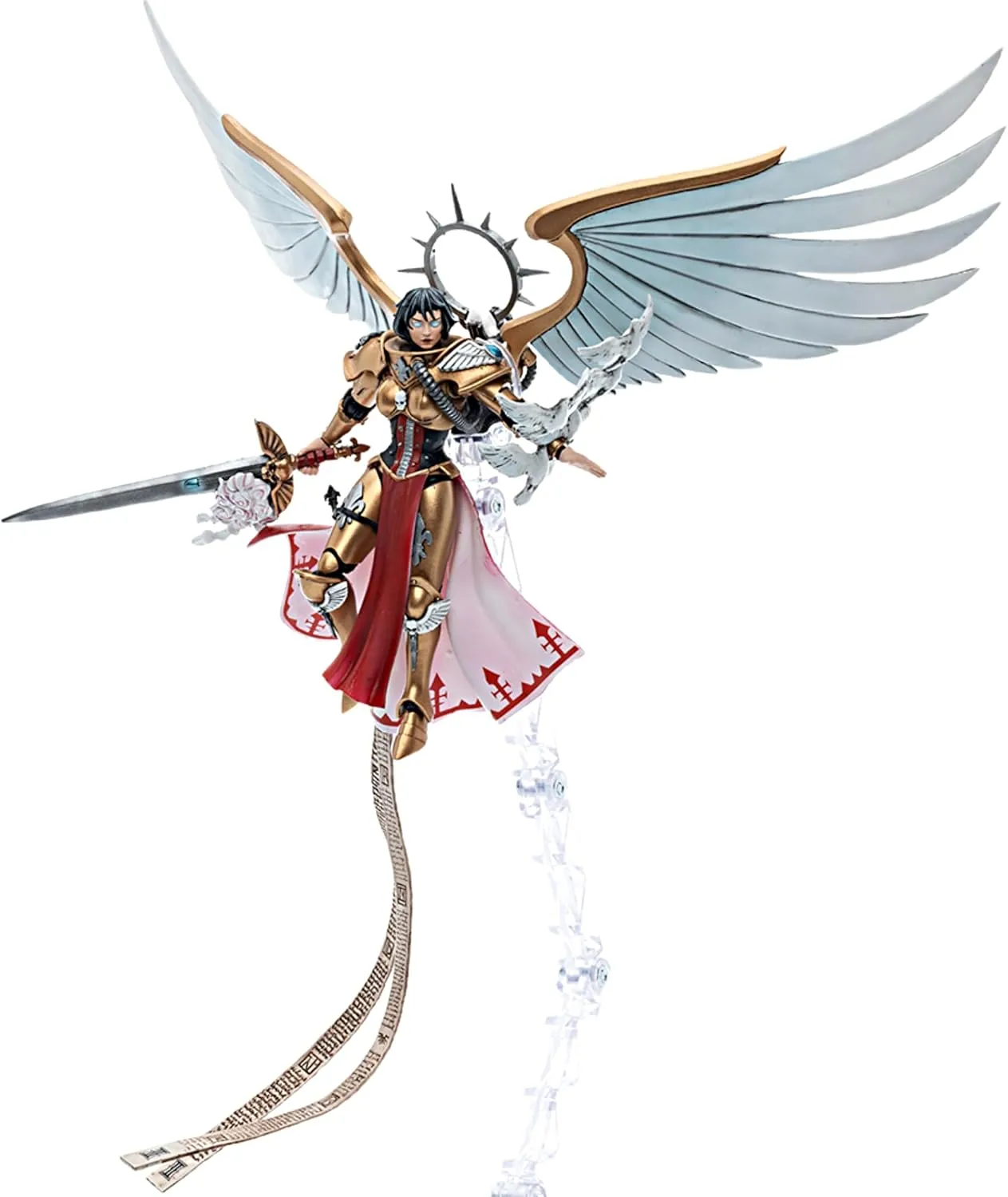 mold crumble collision abnormal Figure Adepta Sororitas Celestine The Living Saint 4.21inch Collectible Gifts$Toys for Kids 15  and Adults JOYTOY Warhammer 40k 1/18 Action 
