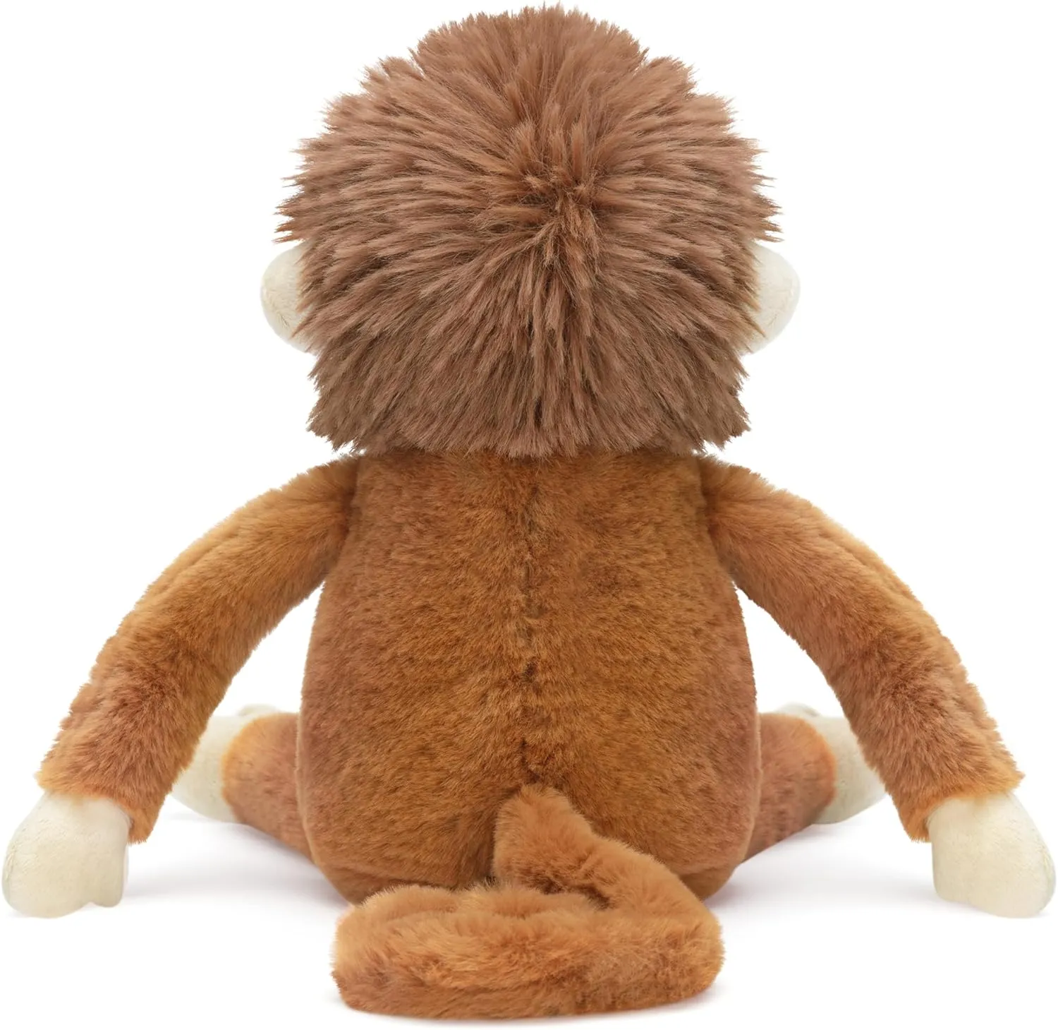 Monkey Stuffed Animals Plush Toys,15.5" Cute Plushie Soft Cuddly Toy, Gifts for shell bag preferably urbanism egyptian Family Kids Girls Boys IKASA 