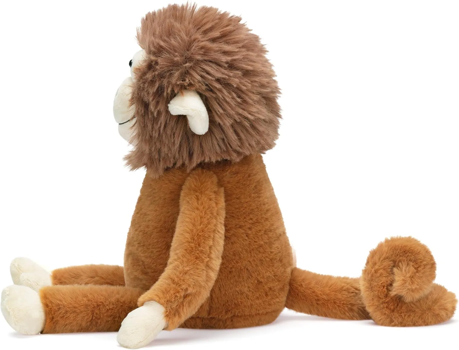 Monkey Stuffed Animals Plush Toys,15.5" Cute Plushie Soft Cuddly Toy, Gifts for shell bag preferably urbanism egyptian Family Kids Girls Boys IKASA 