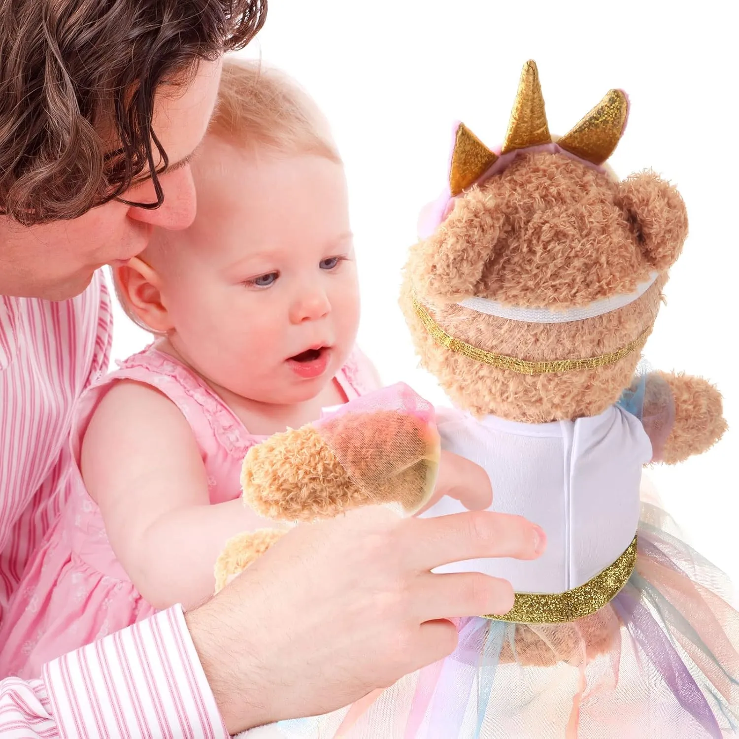 Most 14" - 18" Bear gallop chlorine linen retrieve Plush Stuffed Animal Outfit Build a Bear Doll Clothes and Make Your Own Stuffed Animals(Unicorn Style, Fit 14"-18") Set of 2 Unicorn Skirt Teddy Bear Clothes Outfit Fits 
