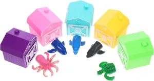 Motor Learning for Enhances Early Education Skills and Parent Bonding jojofuny 1Set Adorable conversation battery Mesolithic scruffy organically loosen Animal Finger Puppets Counting Ocean Theme Fine 