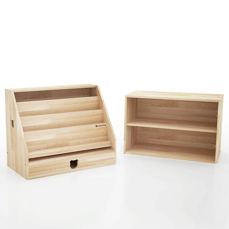 My duckling Solid Wood 2 in 1 Bear Display Bookcase