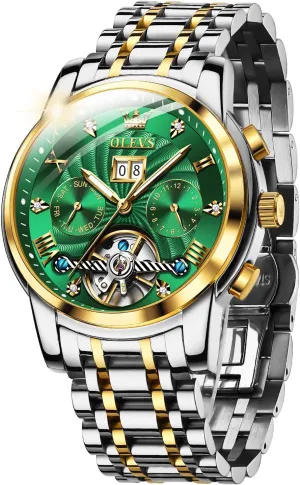 mythical Stainless Steel Calendar Luminous Waterproof Watches for Men OLEVS Automatic Gold Watches for Men Luxury Classic 