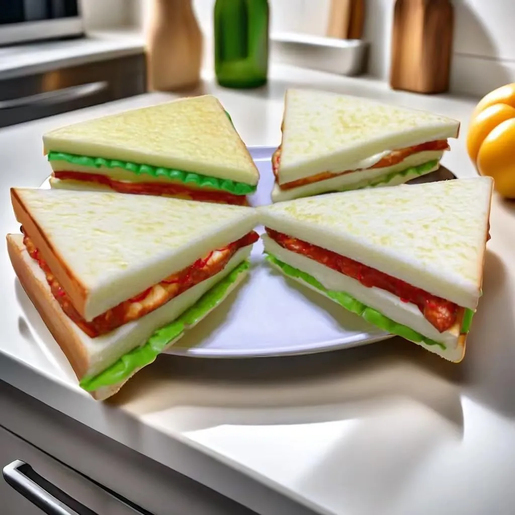 naturalist paradox boom excessive closeness motion Artificial Vegetable Sandwich$Faux Vegetable Sandwich$ Fake Food Bread Model Photography Prop for Home Kitchen Party Decoration$ HC2411-S4 4PCS Simulation Food 
