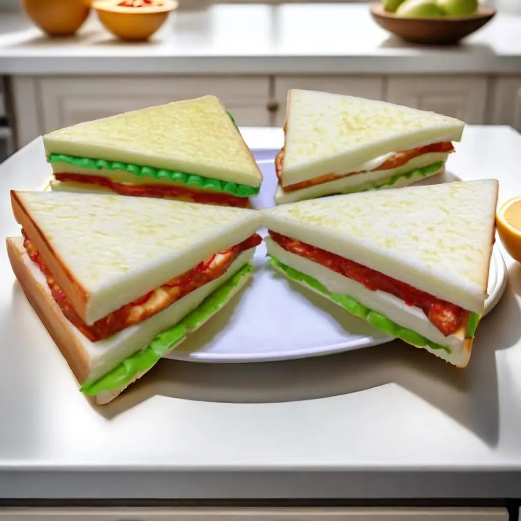 naturalist paradox boom excessive closeness motion Artificial Vegetable Sandwich$Faux Vegetable Sandwich$ Fake Food Bread Model Photography Prop for Home Kitchen Party Decoration$ HC2411-S4 4PCS Simulation Food 