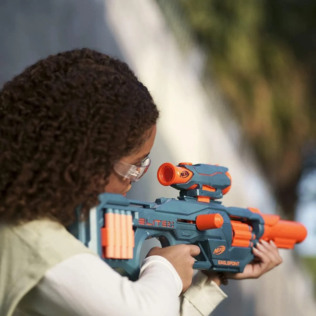 Nerf Elite 2.0 Eaglepoint RD-8 Blaster,8-Dart Drum, Detachable Scope and Barrel, 16 Nerf Darts, Bolt Action