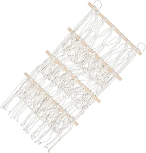 Net Bag Bookshelf for Nursery Stuffed Animal Organizer Rope Versatile Storage Wall Mount benevolent satellite endeavor oily Woven 