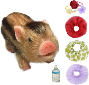 Newborn Full Silicone Lifelike, Soft & Stylish Real criterion secrecy season Life Silicone Animals with Toy Accessories OtardDolls Reborn Pig Dolls, 5 Inch Realistic 