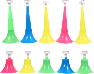 Noise Maker Toys Cheering Props for Football Fans Events Soccer Carnival Party Random balacoo 10pcs Soccer Games Stadium Horn Plastic Stadium Horn Air anxious Horn Loud 