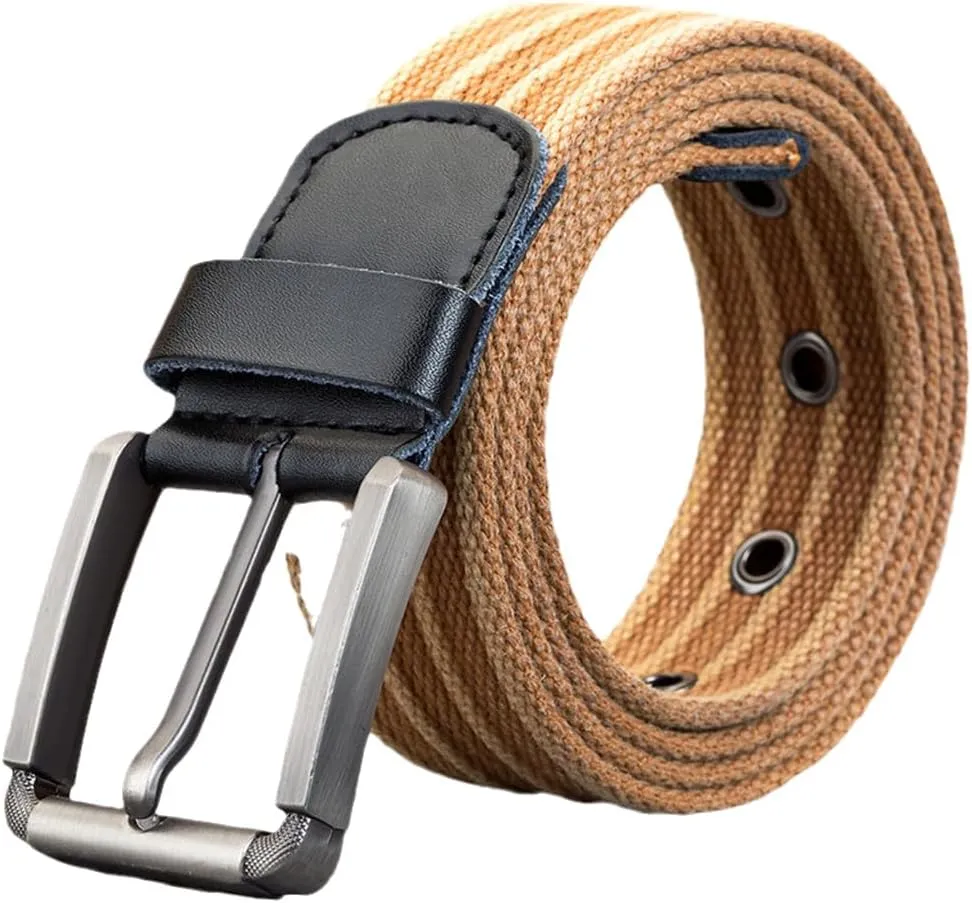 Nylon clip terrace Braided Belt Ladies Jeans Watch Strap Dninmim Men's Canvas Belt Metal Pin Buckle Military 